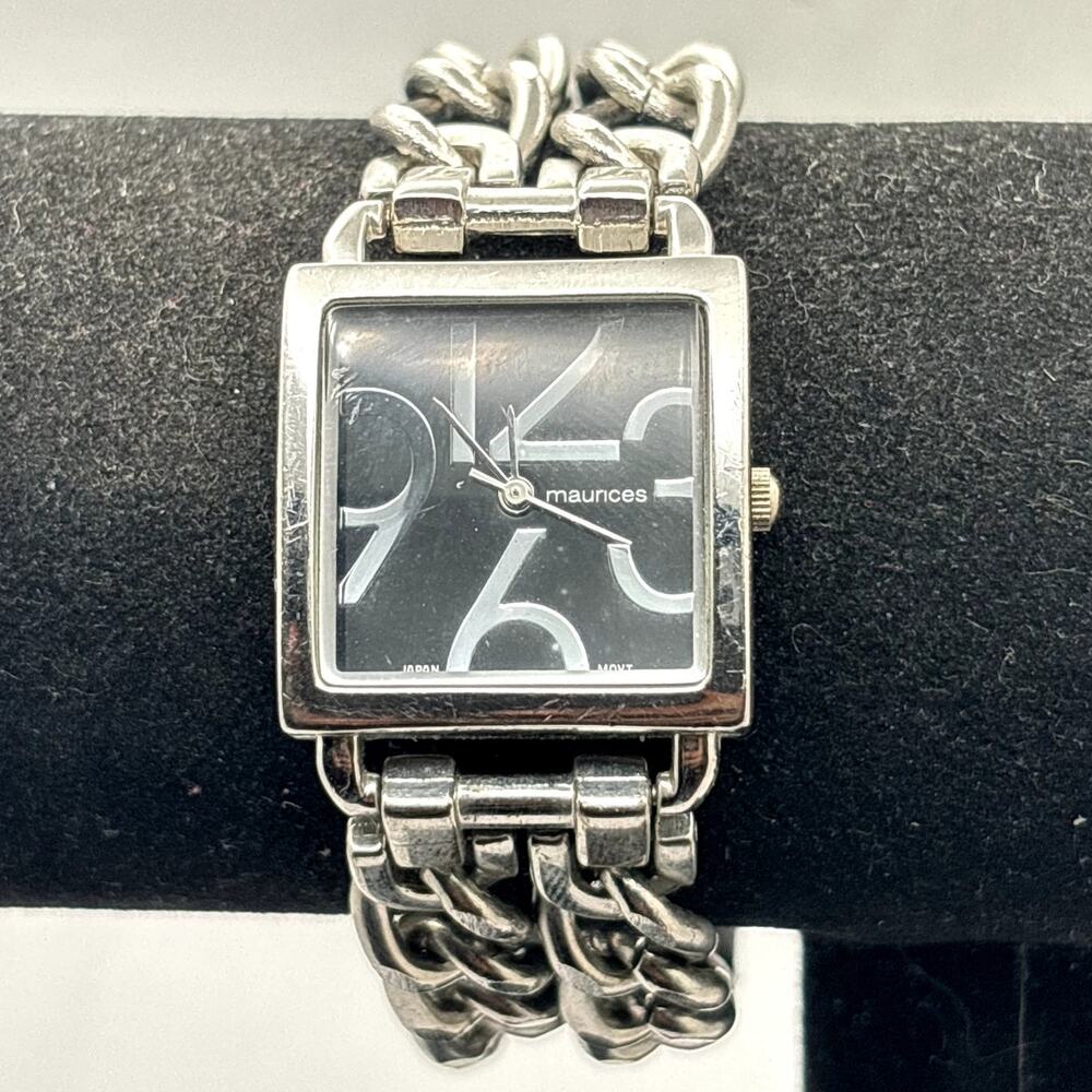 Maurices Silver & Black Watch